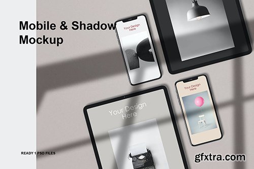 Mobile & shadow Mockup