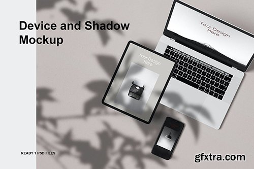 Device & shadow Mockup