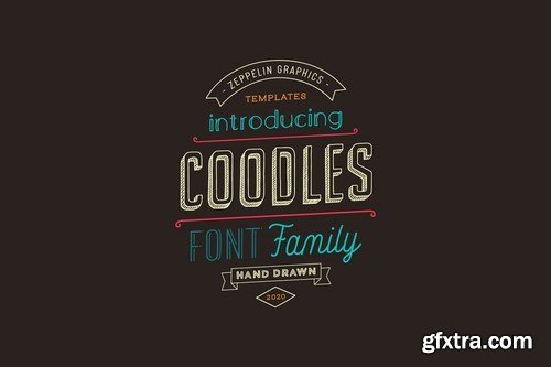 CM - Coodles Hand Drawn Font Family 4855574