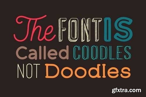 CM - Coodles Hand Drawn Font Family 4855574