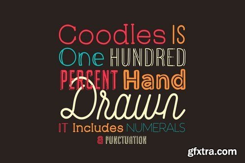 CM - Coodles Hand Drawn Font Family 4855574