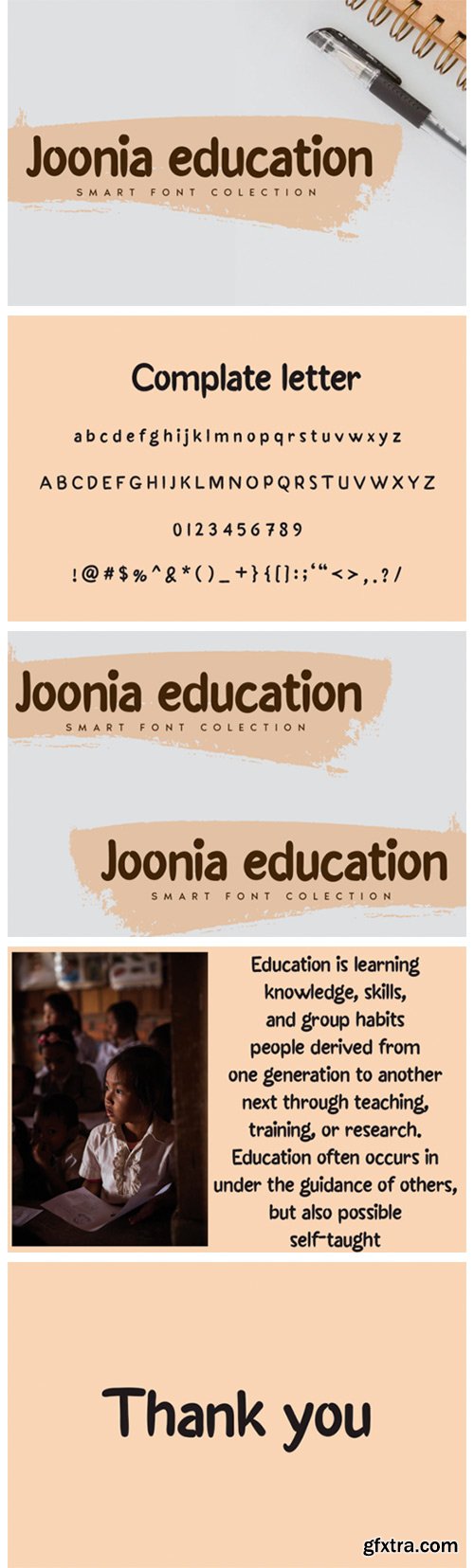 Joonia Education Font