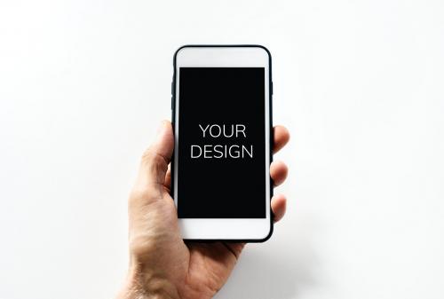 Your design text on a mobile phone - 59356