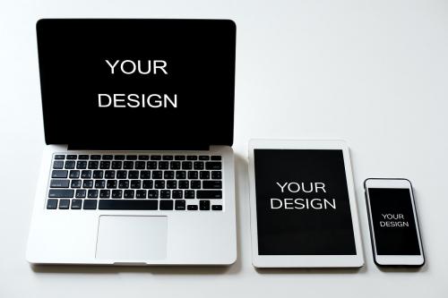 Laptop, tablet and mobile mock up - 59488