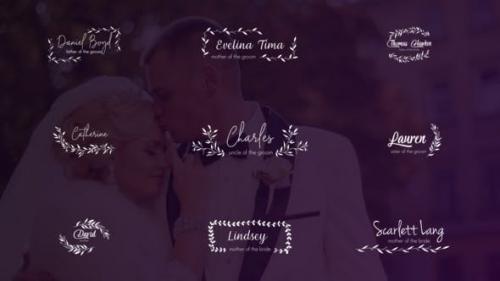 Videohive - Wedding Titles and Lower Thirds