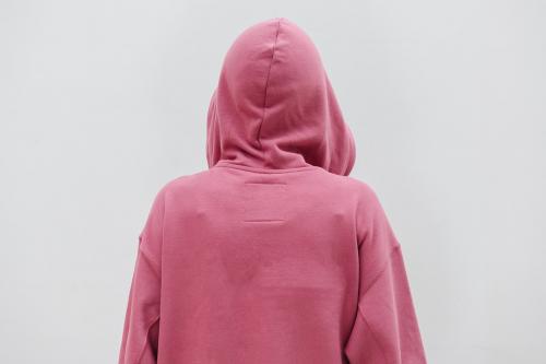 Cool girl wearing a pink hoodie - 1215217