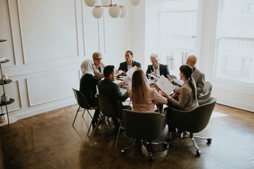 Diverse business people having a meeting - 1216627