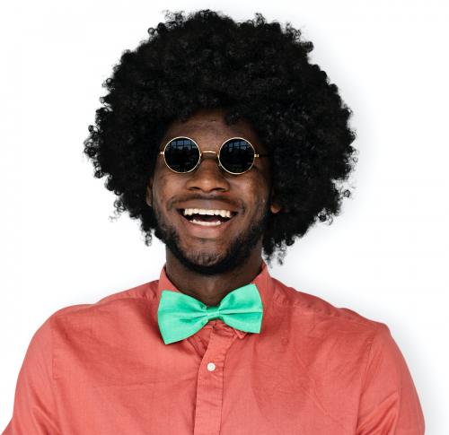 African Descent Man Sunglasses Happy - 7415