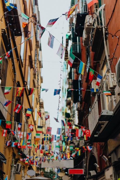 Festive alley in Naples, Italy - 1198332