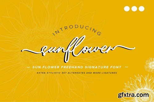 Sunflower  Freehand Signature Font