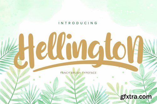 Hellington Fancy Brush Typeface