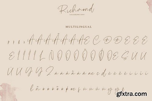 Richmond Calligraphy Font