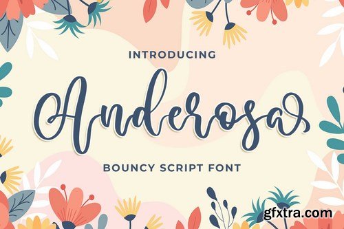 Anderosa - a Bouncy Script Font