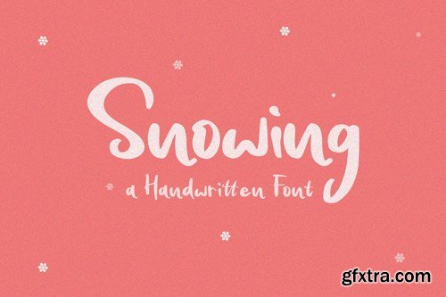 Snowing - Handwritten Font