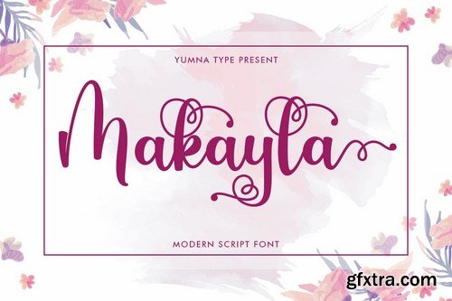 Makayla - Beautiful Script Font