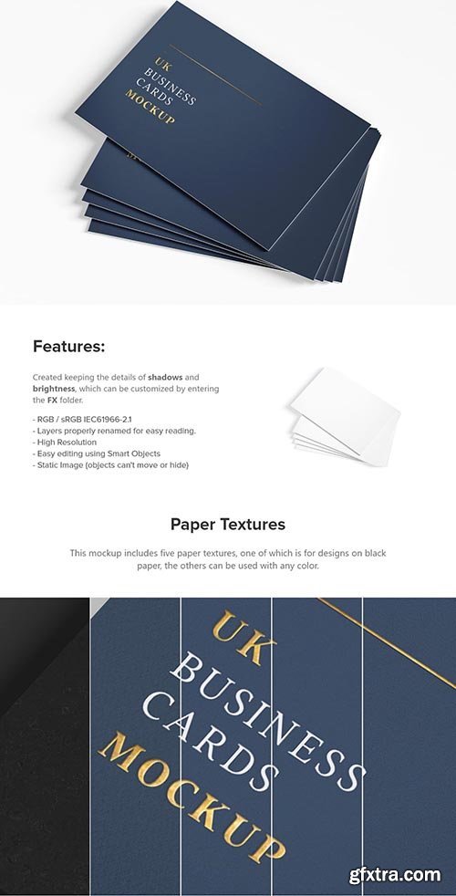 CreativeMarket - UK Business Cards Mockup 02 5157292