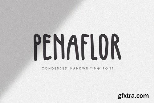 Penaflor - Condensed Handwriting Font