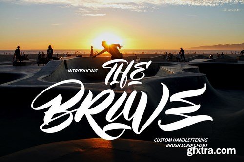 The Brave Custom Handlettering Brush Script