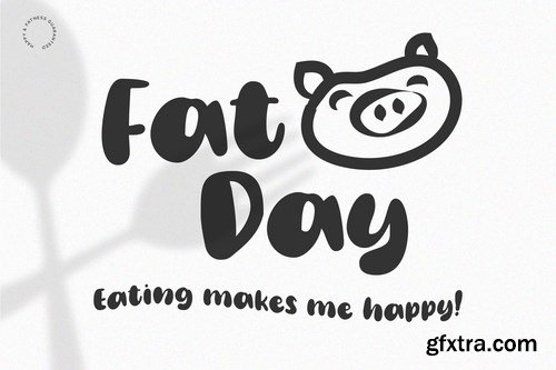 Fat Day - Display  Handwritten Logo Font