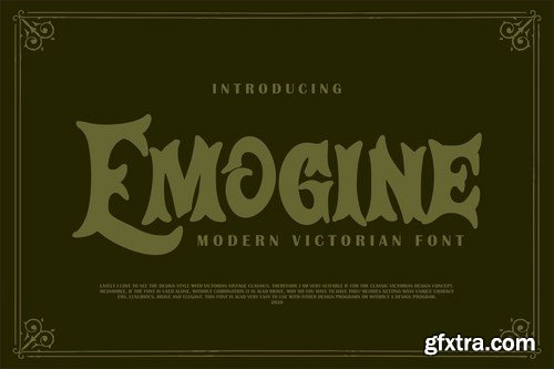 Emogine Modern Victorian Font