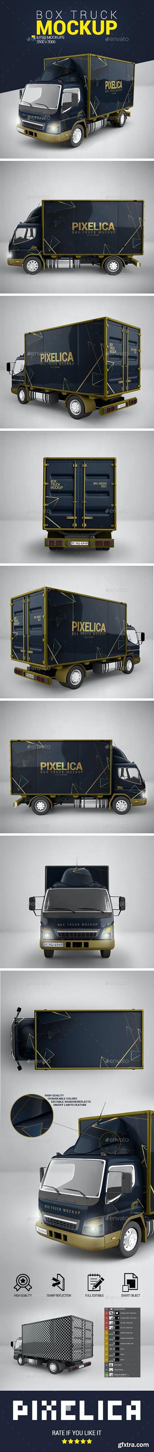 GraphicRiver - Box Truck Mockup 23680434