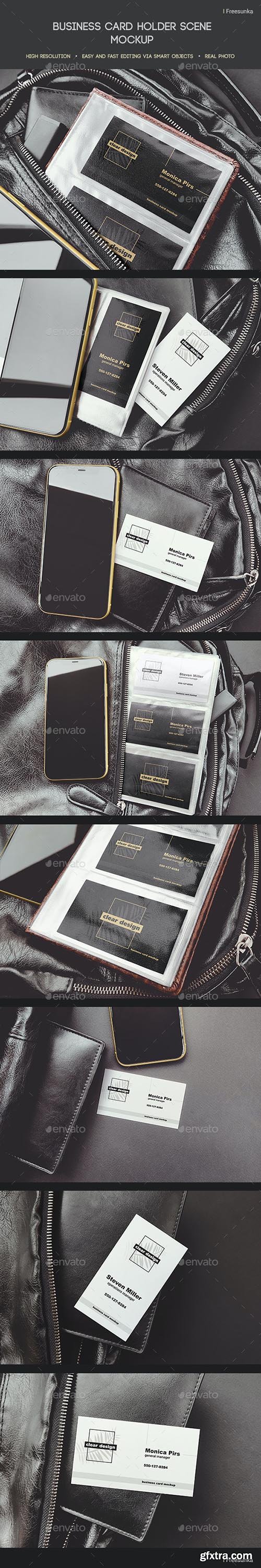 GraphicRiver - Business Card Holder Scene Mockup 25780069