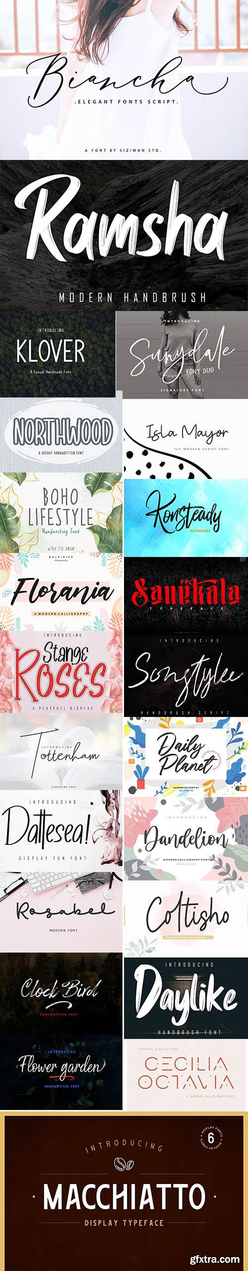 Creative Fonts Pack [June-2020] - 23 Fonts