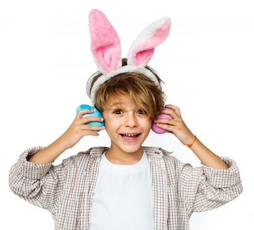 Boy Smiling Easter Holiday Concept - 7564