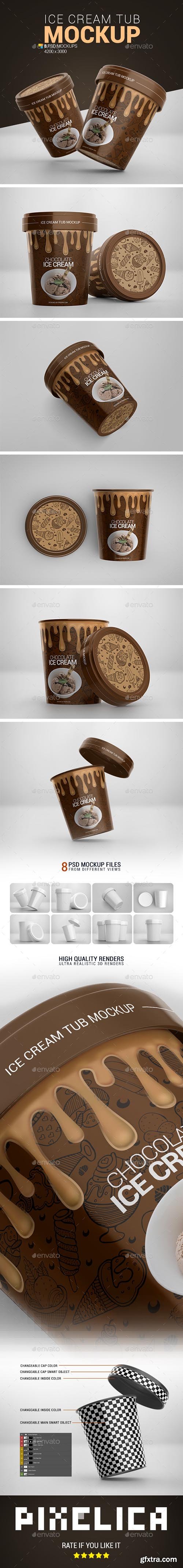 GraphicRiver - Ice Cream Tub Mockup 24247761