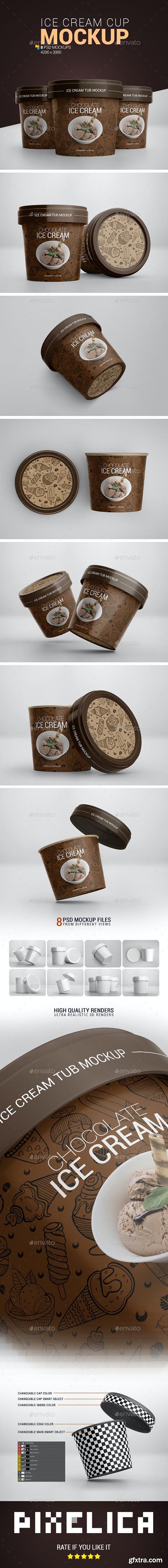 GraphicRiver - Ice Cream Cup Mockup 24467170