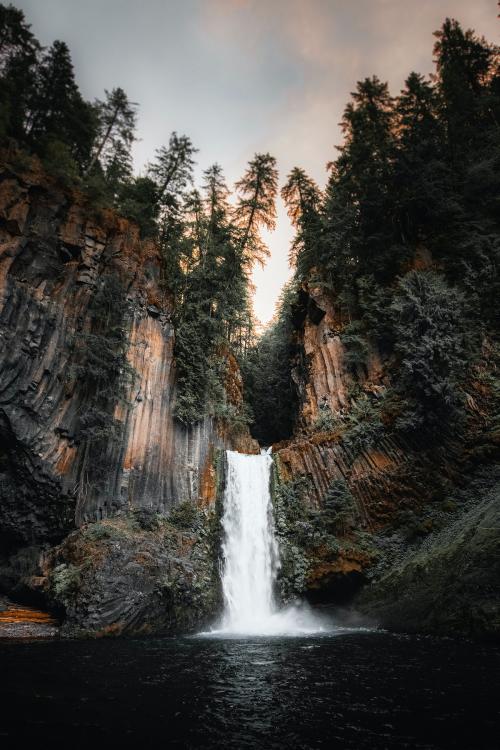 View of Toketee Falls in Oregon, USA - 1204739