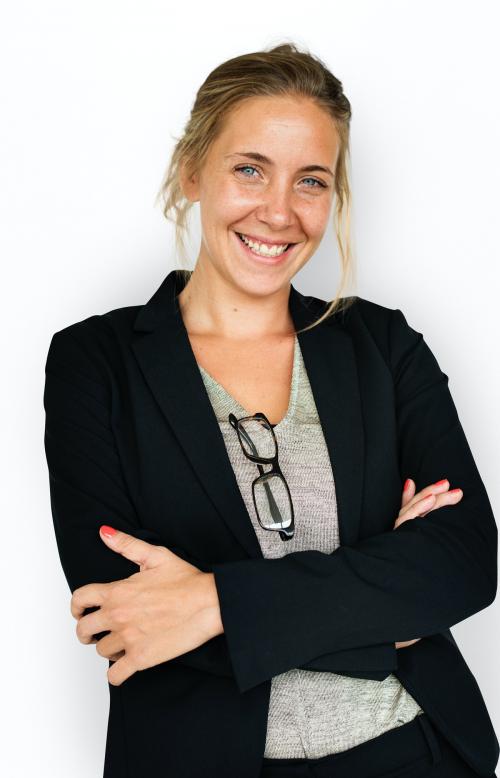 Caucasian Business Woman Smiling - 8492