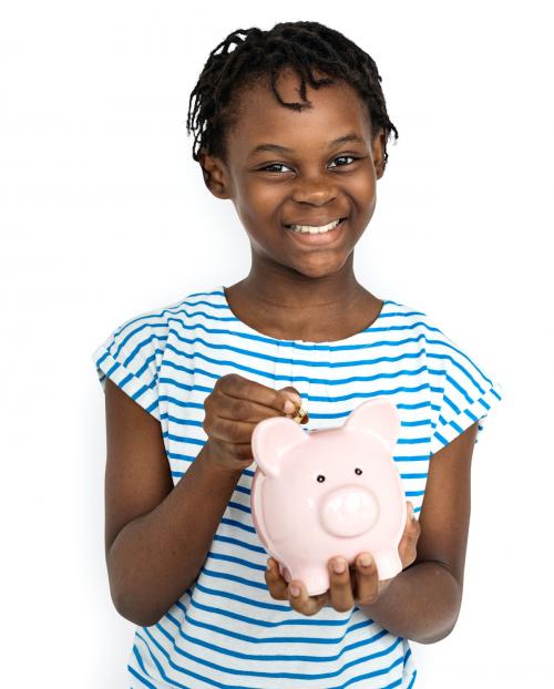 Girl Cheerful Studio Portrait Concept - 8493