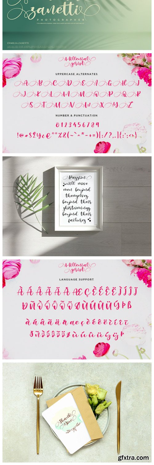 Millenial Script Font