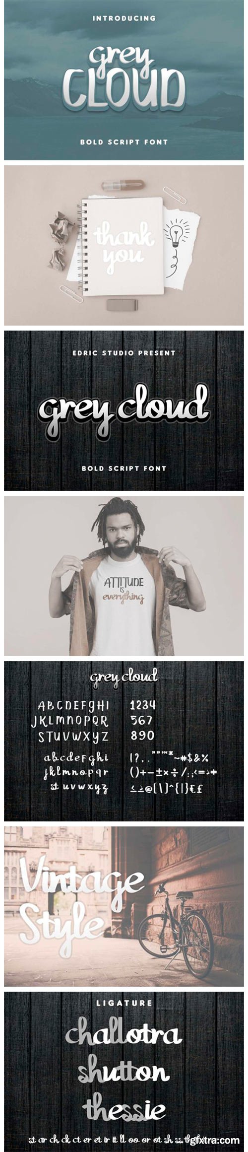 Grey Cloud Font