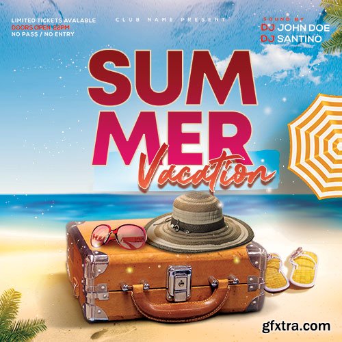 Summer Vacation - Premium flyer psd template