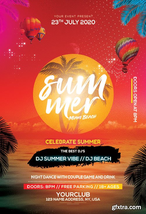 Summer Beach - Premium flyer psd template