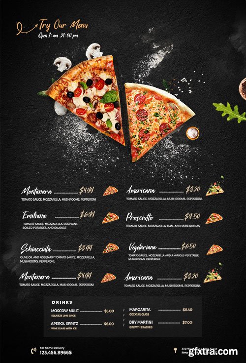 Restaurant Food Menu - Premium flyer psd template