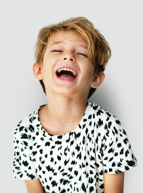 Boy Smiling Studio Portrait Concept - 7167