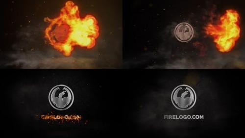 Videohive - Fire And Chrome Logo | After Effects