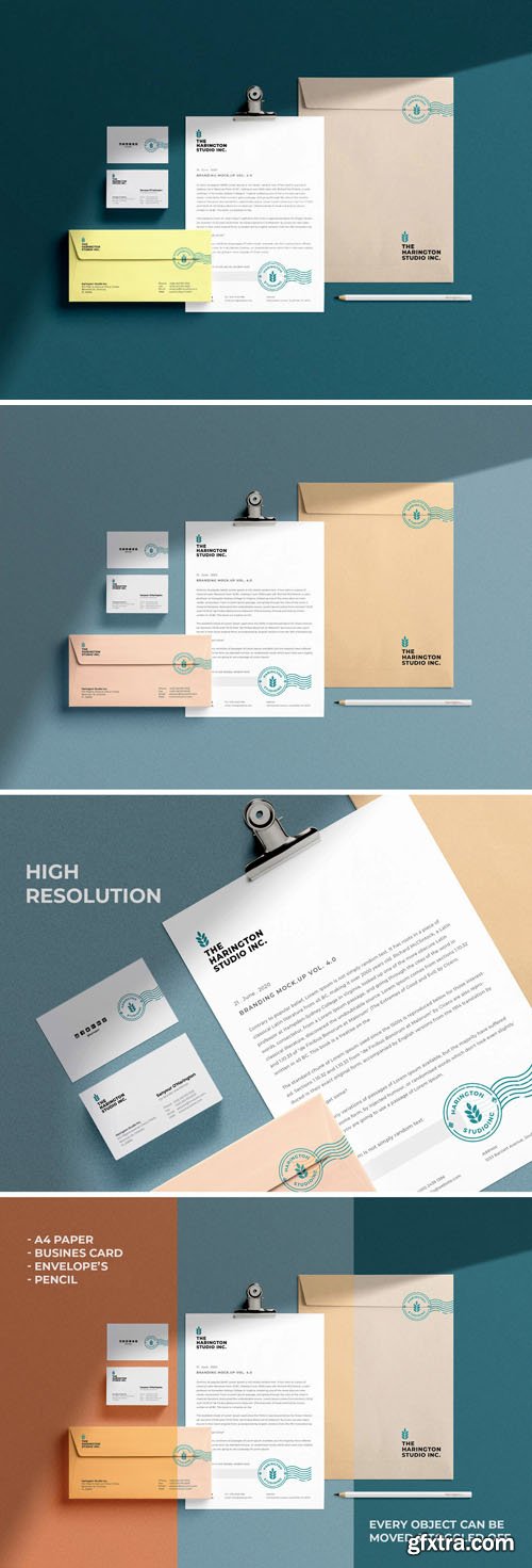 Stationery Branding PSD Mockup Vol.05