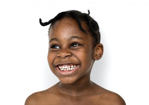 African kid portrait shoot with smiling expression - 7270