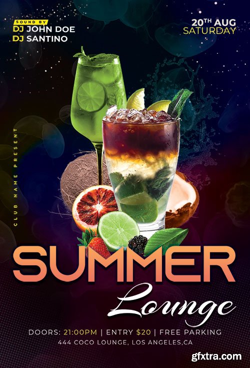 Summer Lounge - Premium flyer psd template