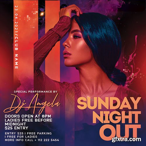 Sunday Night Out - Premium flyer psd template