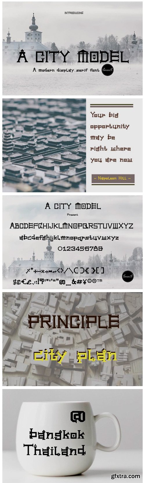 A City Model Font