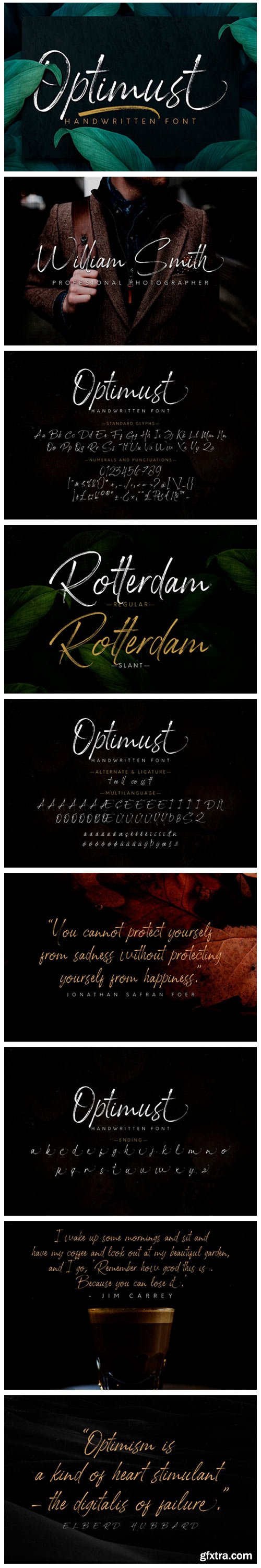 Optimust Font