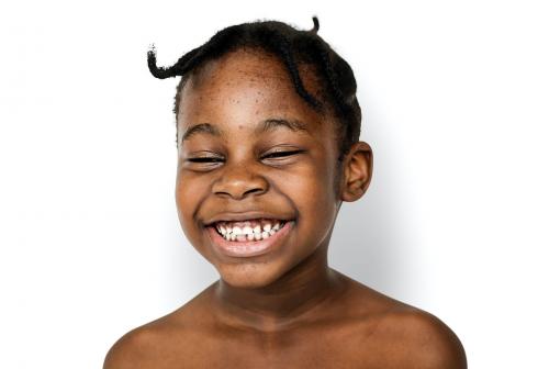 African kid portrait shoot with smiling expression - 7321