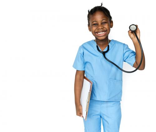 Young girl in doctor costume - 7324