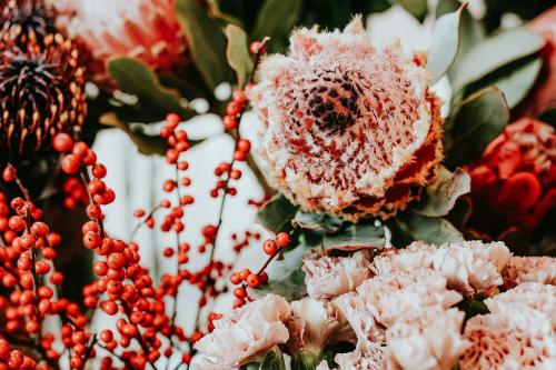 Bunches of flowers in a flower shop - 1198291