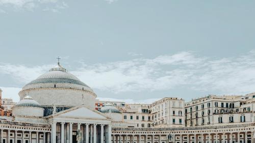 Piazza del Plebiscito, public square in central of Naples, Italy - 1198348